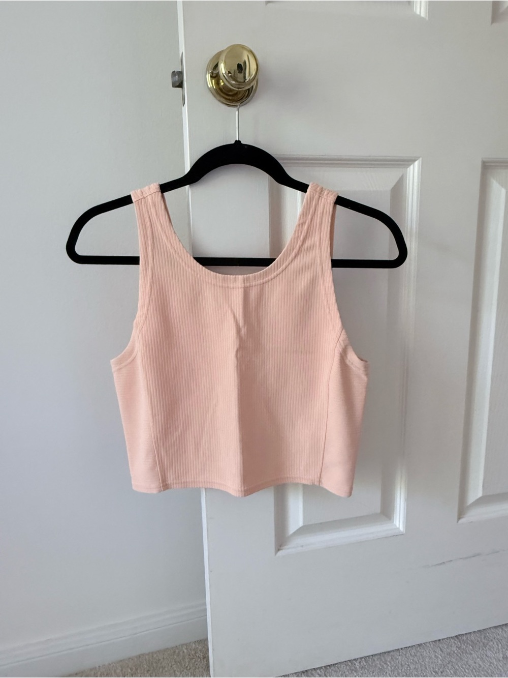 lululemon athletica Ribbed Crop Tank - Light Peach